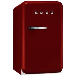 Smeg FAB5RR1 40cm 'Retro Style' Minibar Fridge in Red with Right Hand Hinge